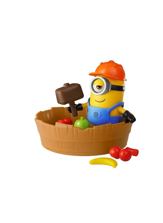 BLOKEES PreCool Stuart Minion Jelly Factory Model Kit | Buildable Despicable Me Action Figure with Hammer & Fruit Accessories | Collectible STEM Construction Toy for Kids Ages 4+ - Image 3